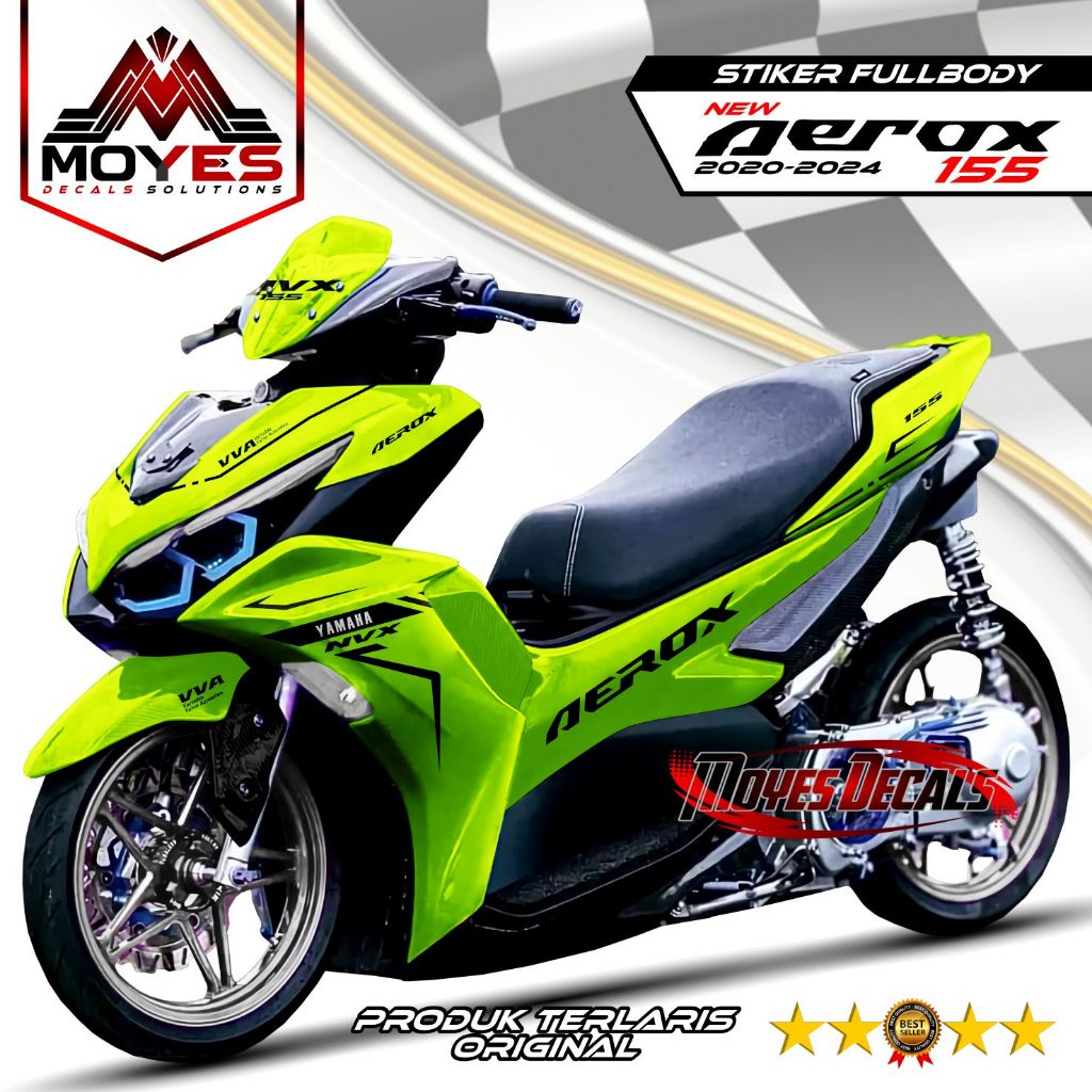 Jual Terbaru, Decal Stiker Full Body Yamaha Aerox 155 2020-2024 Racing ...