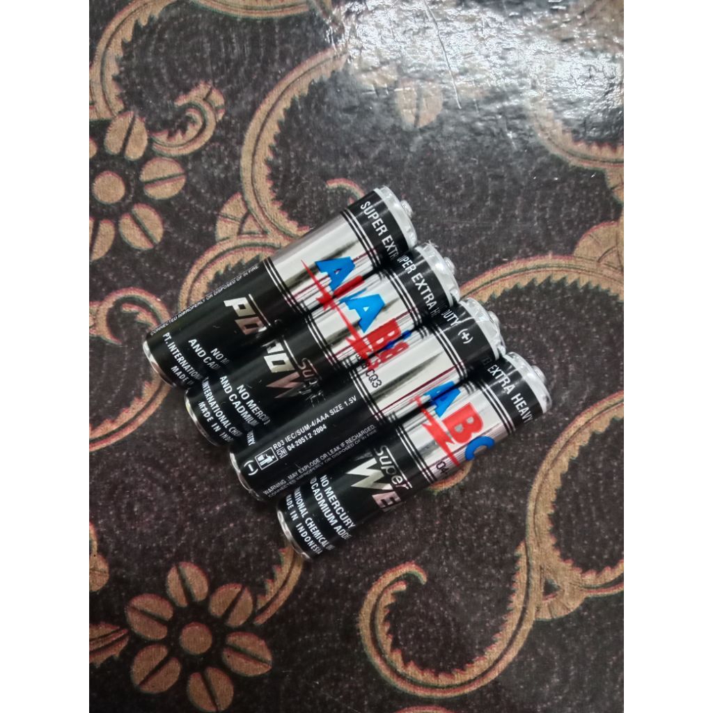 Jual Baterai ABC super power AAA/R03 1.5V(1 PCS) | Shopee Indonesia