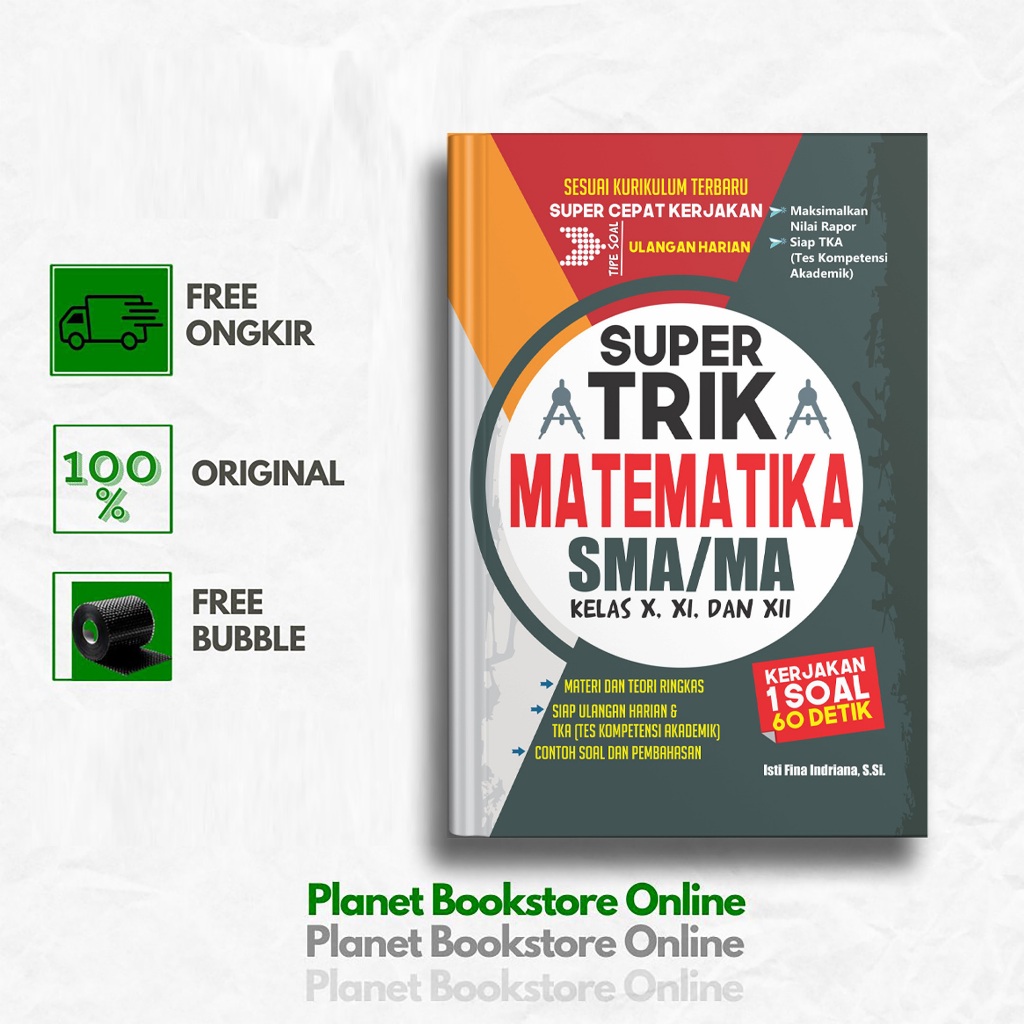 Jual Buku Super Trik Matematika SMA/MA - Kelas X, XI, & XII Siap ...