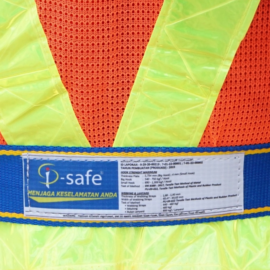 Jual i-Safe Full Body Harness Double Small Hook + Webbing Pad | Shopee ...