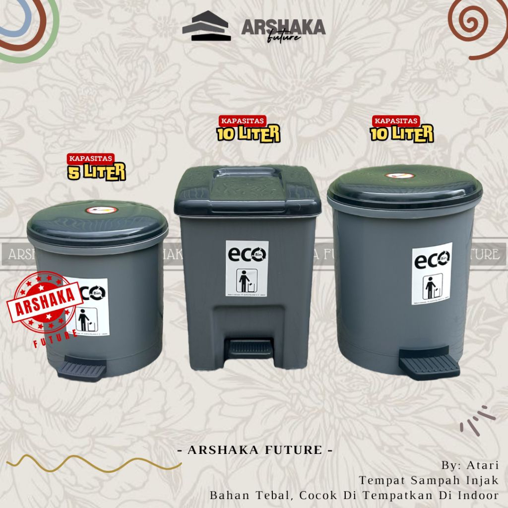Jual Atari - Tempat Sampah Injak Minimalis 5Liter & 10Liter Indoor ...