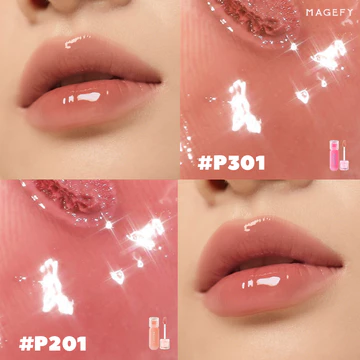 MAGEFY Moisturizing Lip Tint Lip Gloss Long Lasting Lip Gloss Tahan Air Lipstik Lipstick MF L03