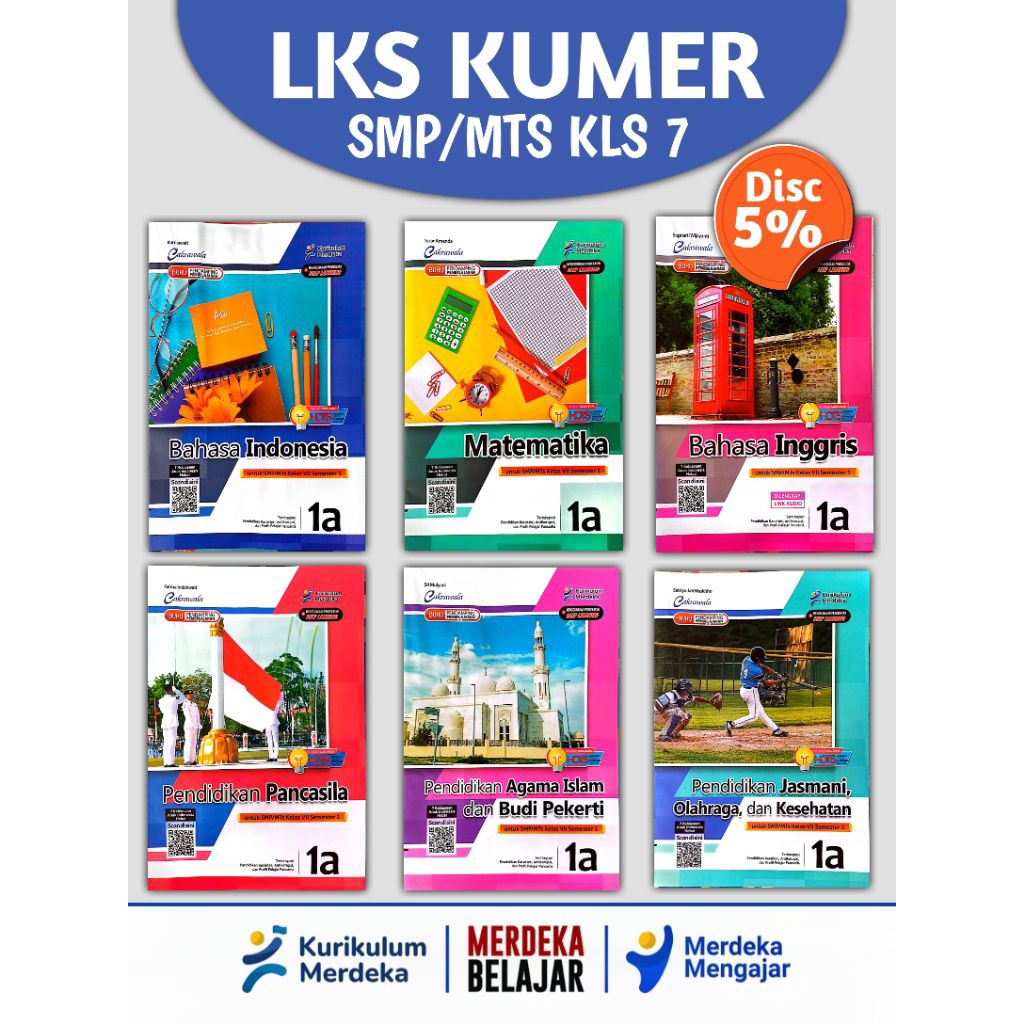 Jual LKS SMP/MTS kls 7 KUMER SMESTER 1 TERLENGKAP | Merk: CAKRAWALA ...