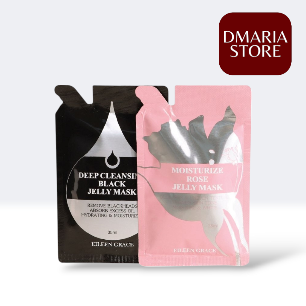 Jual EILEEN GRACE - Rose Jelly Mask & Black Jelly Mask 35ml | Masker ...