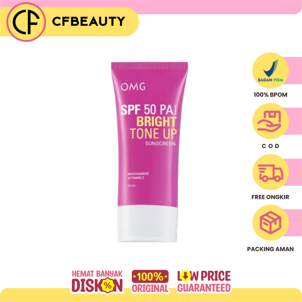 Jual OMG Oh My Glow Bright Tone Up UV Barrier Sunscreen SPF 50 PA++ 25 ...
