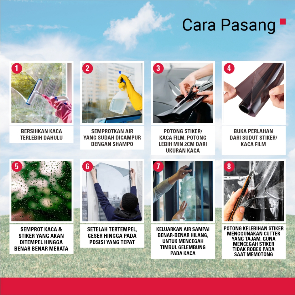 Jual Sticker Kaca Film Riben Ungu Jendela Rumah/Gedung/Kantor | Shopee ...