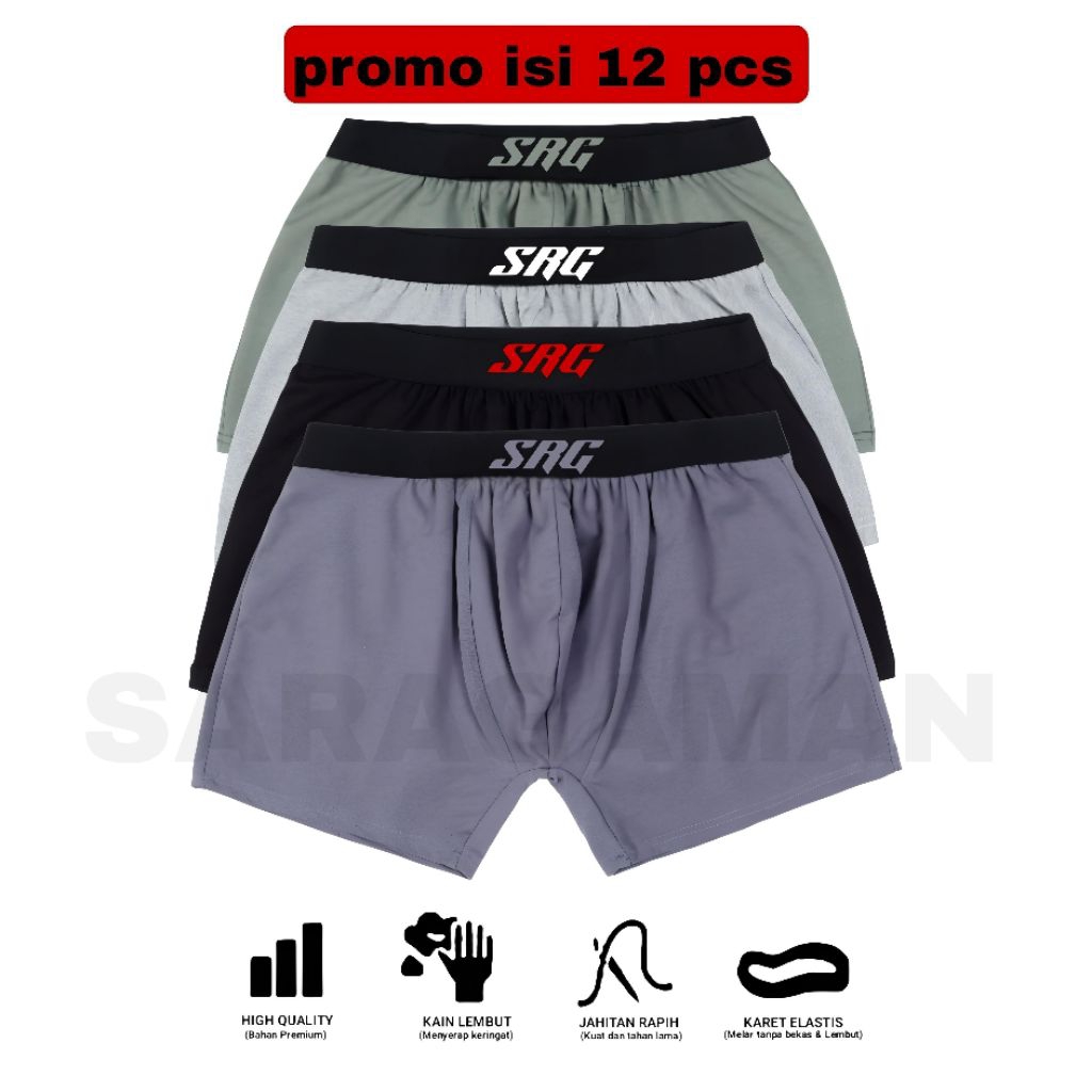 Jual Celana Dalam Boxer Pria 12 Pcs | 6 Pcs | 5 Pcs - Boxer Cowok ...