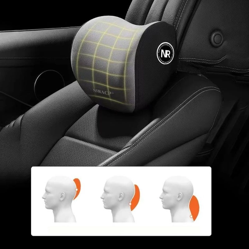 Bantal Leher & Pinggang Mobil! Memory Foam
