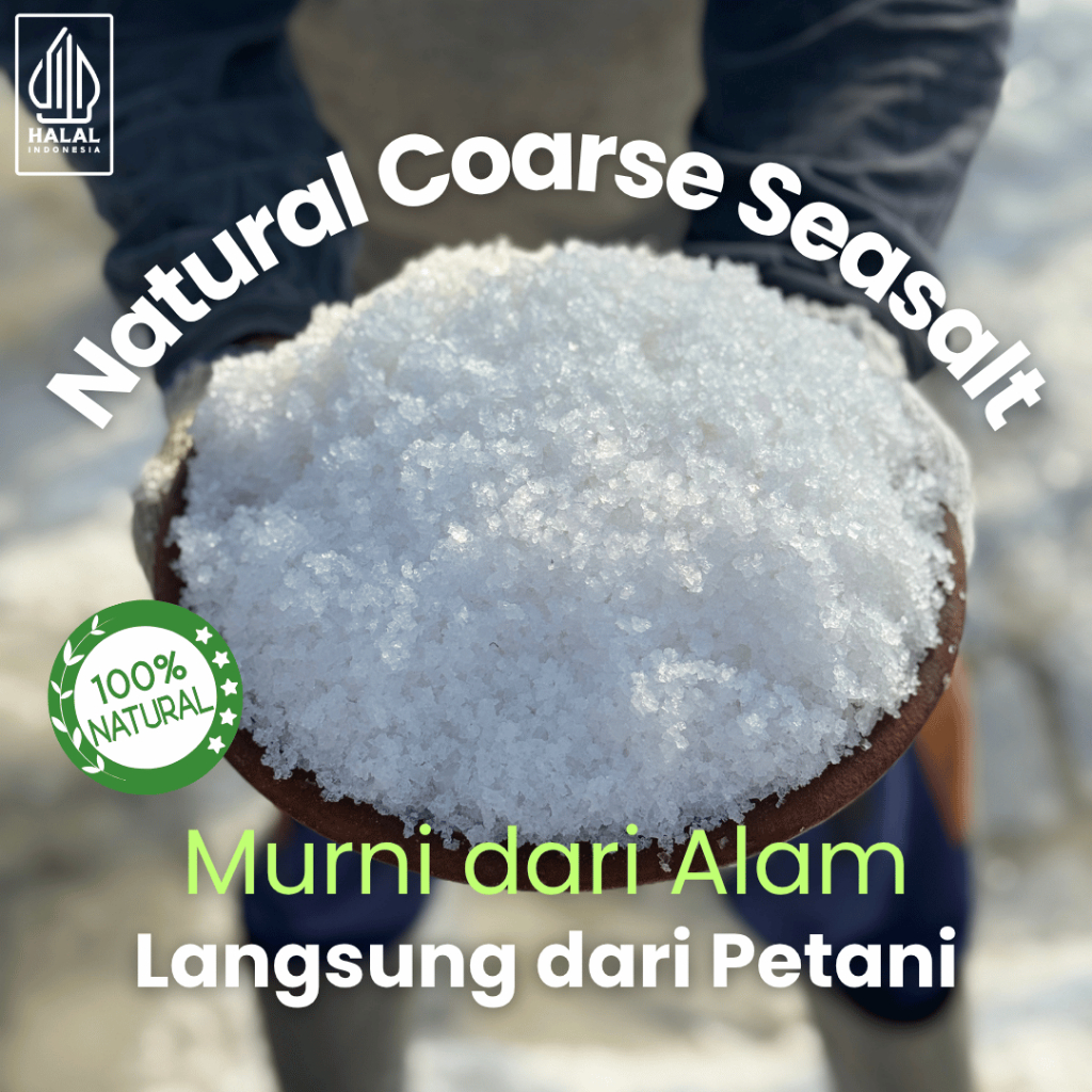 Jual 500 gr & 1000 gr Garam Kasar Premium (Natural Coarse Seasalt) Big ...