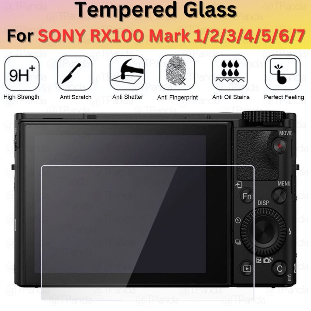 3x Vetro Temperato 9H Per Sony RX100 VII/VI/V/IV/III/II – Proteggi Schermo Con Panno In Microfibra