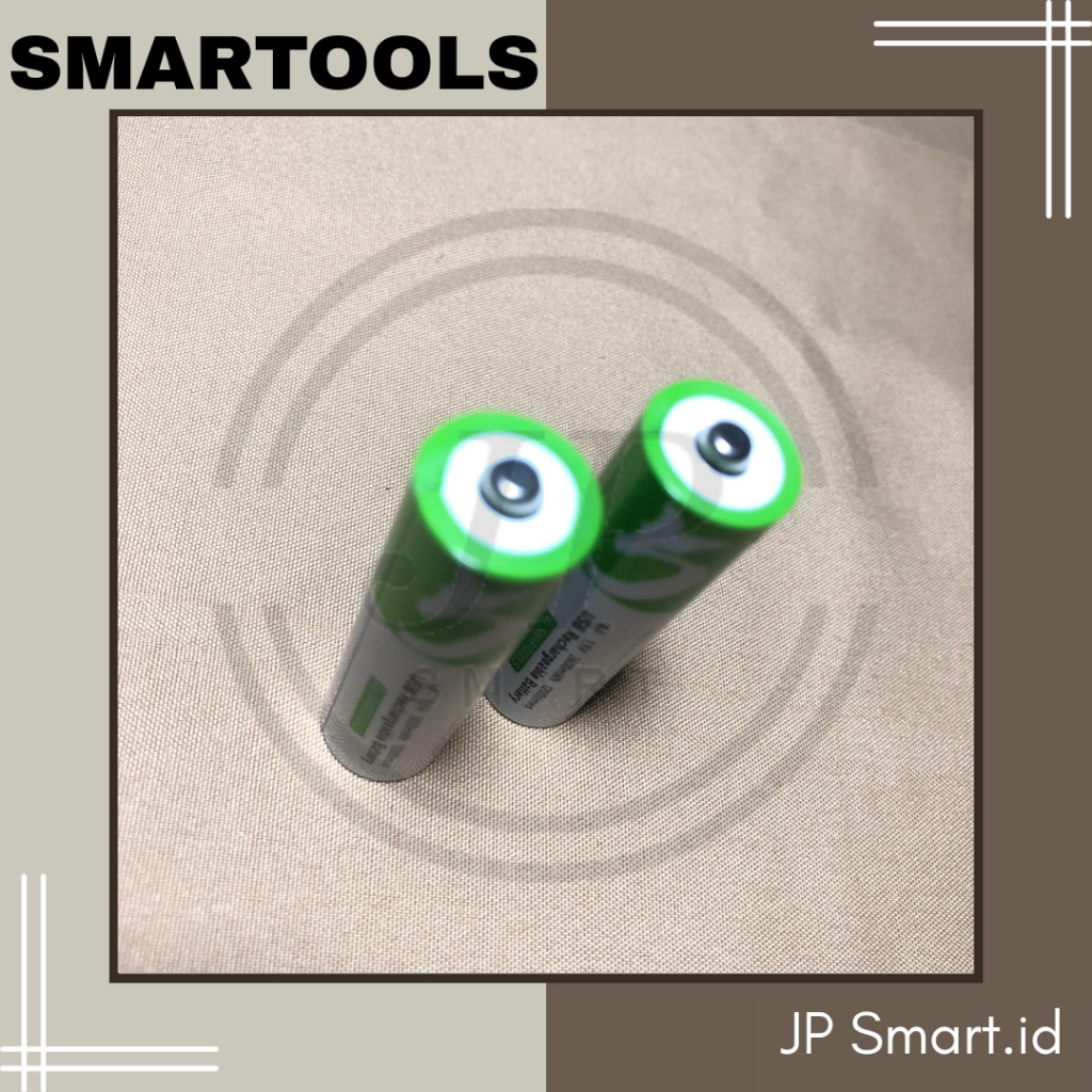 Jual Smartools AA A2 Baterai 2600mWh/ 1700mAh Lithium Ion PowerBatt ...