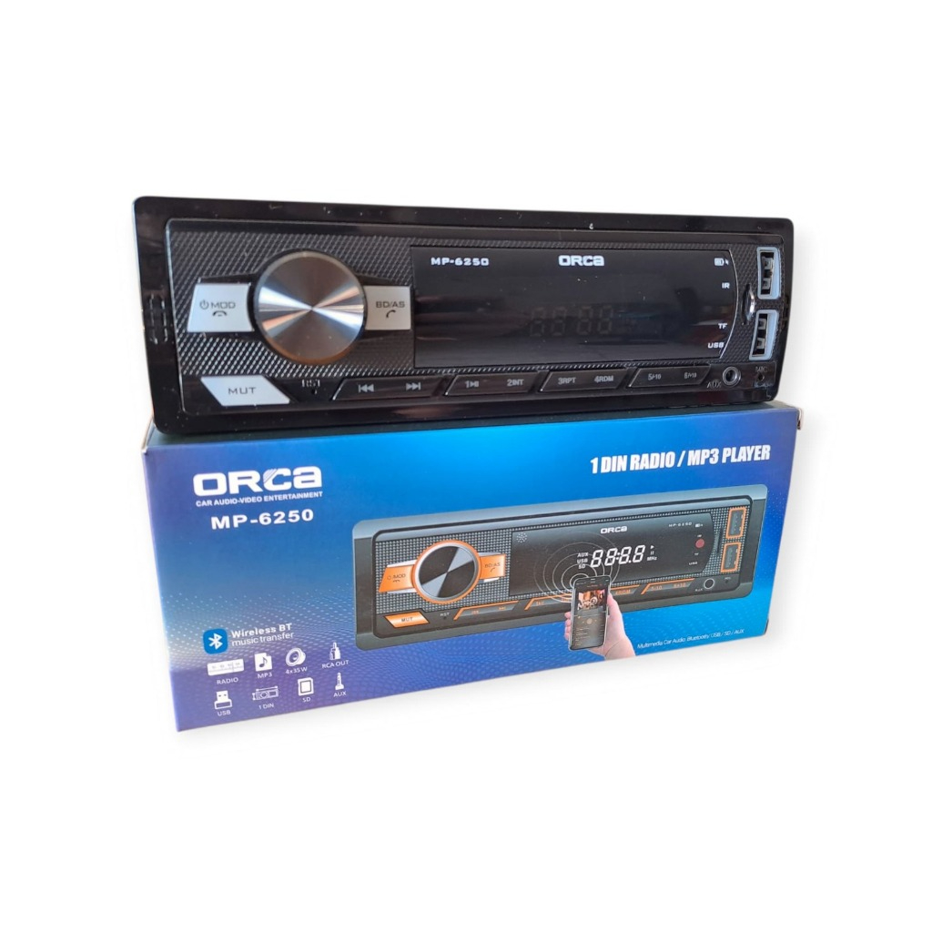 Jual ORCA MP-6250 Tip Mobil Single Din Radio MP3 Player (Bluetooth/AUX ...