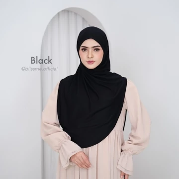 Blissme Shireen Bergo Instan Syar'I Hijab Kaos Rayon Premium