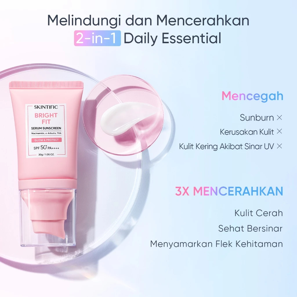 Jual SKINTIFIC Bright Sunscreen SPF50+ PA++++ (BESAR) | Shopee Indonesia
