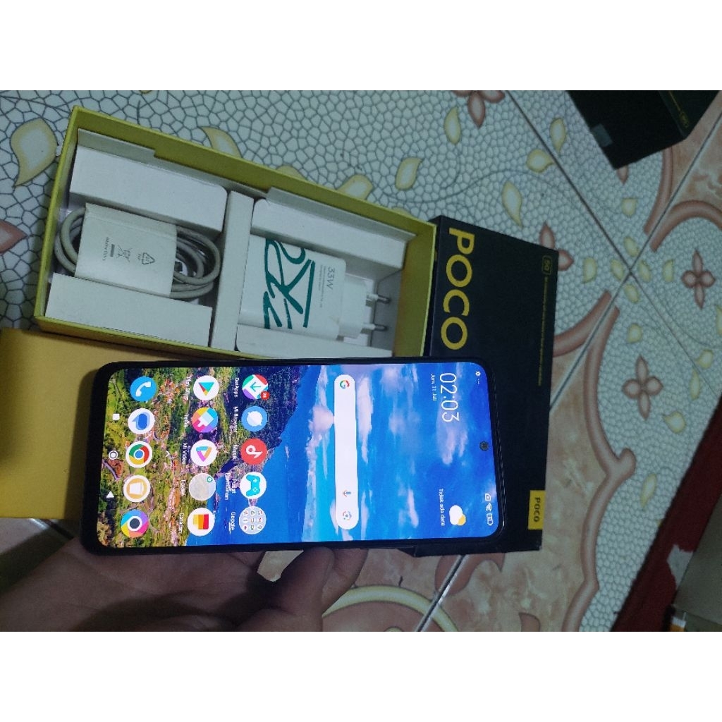 Jual Poco X5 5G ram 8/256 FULLSET second resmi | Shopee Indonesia