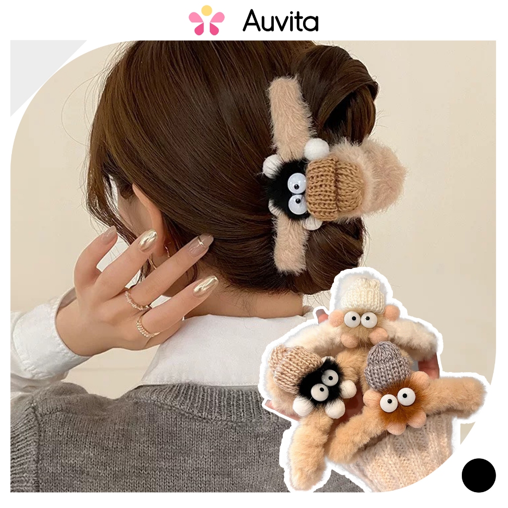 Jual Auvita Jepit Rambut Bulu Bulu Lucu Jedai Rambut Motif Boneka ...
