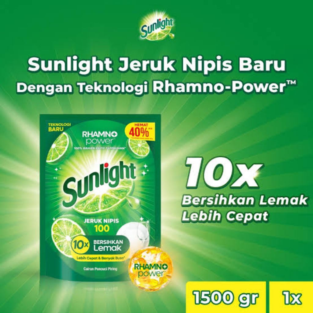 Jual Sunlight sabun cuci piring 1500 ml | Shopee Indonesia