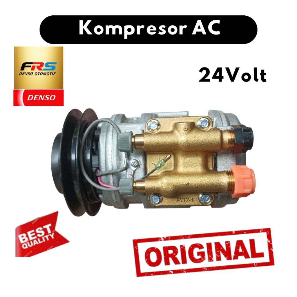 Jual Kompresor ac Hino 12/24 Volt 20A Compressor ac 10PA20C 12/24 Volt ...