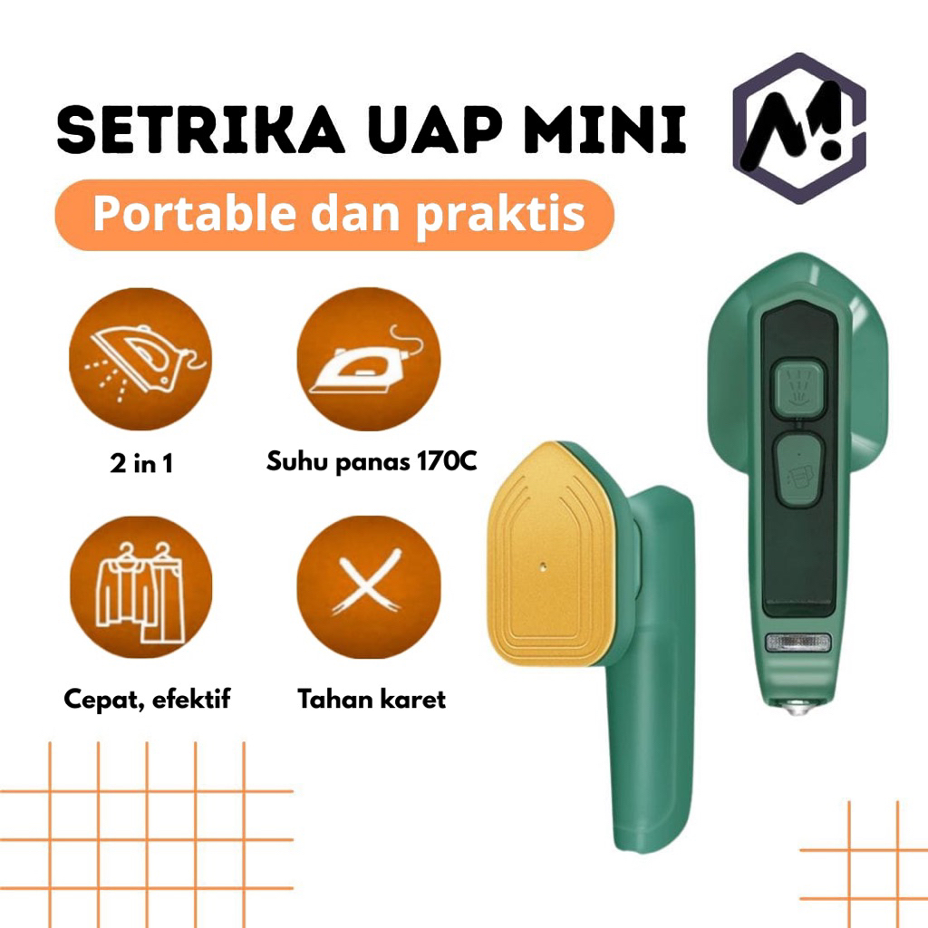 Jual SETRIKA UAP MINI PORTABLE TRAVEL SEDERHANA 360 DERAJAT MUDAH DAN ...
