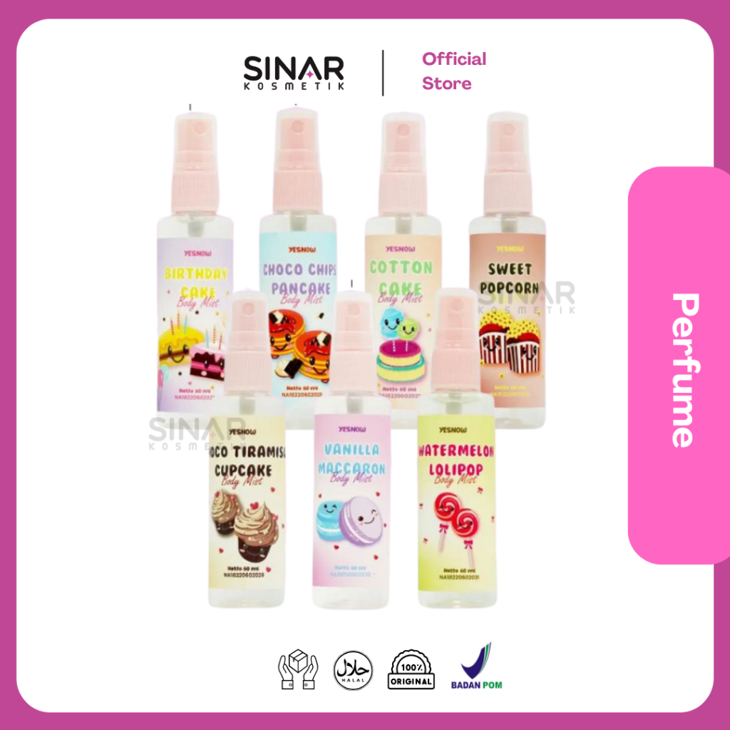 Jual Yesnow Body Mist 60ml | Sweet & Fresh | Parfum | Perfume Tahan ...