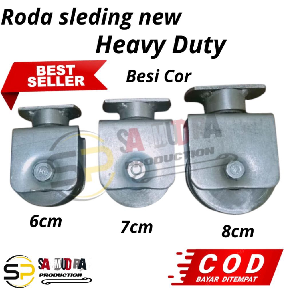 Jual Roda pagar sleding, Roda sleding, Roda heavy duty | Shopee Indonesia