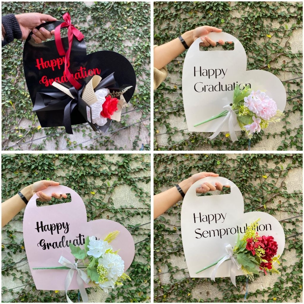 Jual Happy graduation love cardboard (CARDBOARD AJA)/paper board/kotak ...