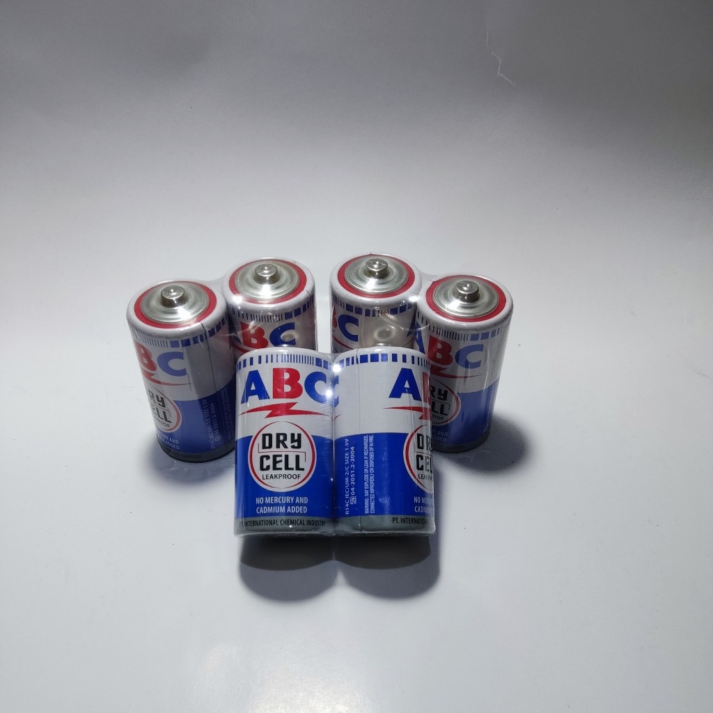 Jual Baterai ABC Biru R14 C (1 Pasang) | Shopee Indonesia