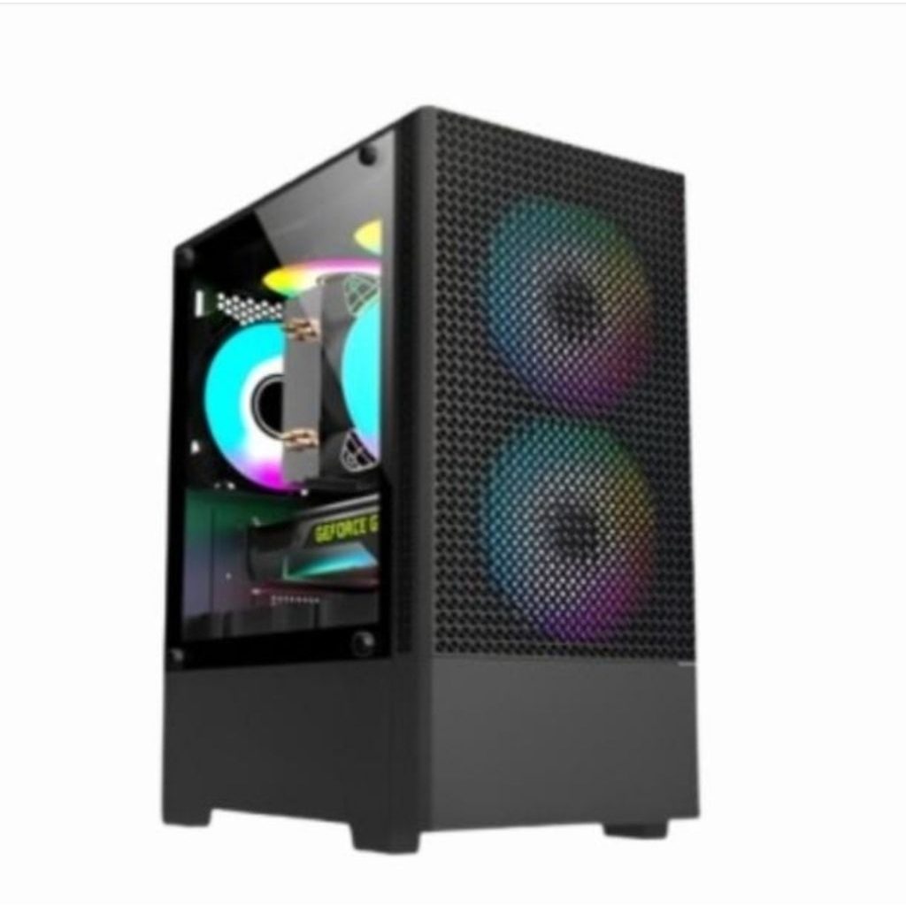 Jual Venomrx Helix Casing Gaming with 2x120mm Fixed RGB Fan | Shopee ...