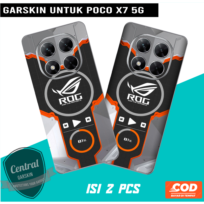 Jual Stiker Lentur poco X7 5G Motif RRQ Hitam | Shopee Indonesia