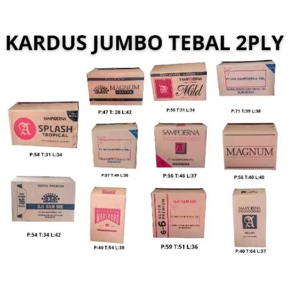 Jual KARDUS BESAR KARDUS PINDAHAN KARDUS ROKOK TEBAL 2LAYER | Shopee ...