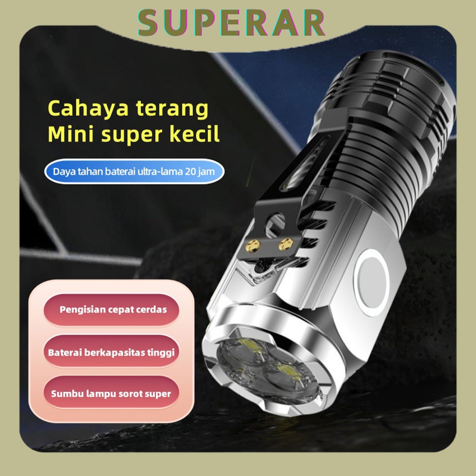 Jual Senter Mini Anti Air Super Terang Senter Led Super Terang ...