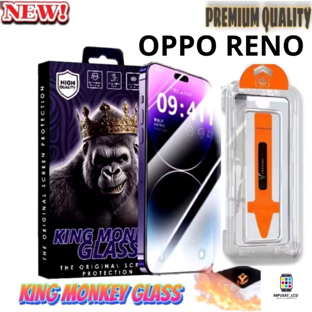 Jual TEMPERED GLASS CLEAR OPPO RENO 2/2F/2Z/3/4/4F/5/5F/6/6 5G/7/7 5G ...