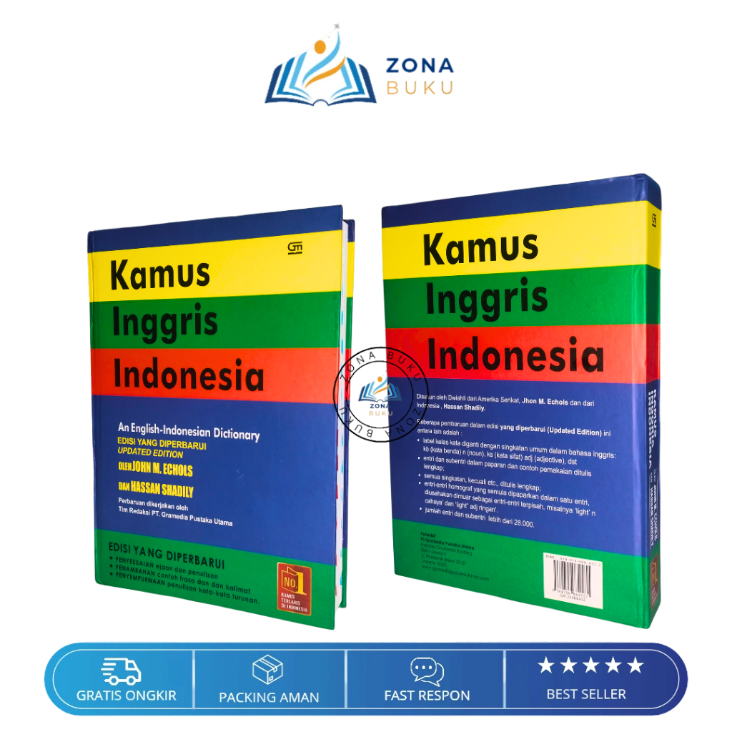 Jual Kamus Lengkap Bahasa Inggris - Indonesia John M Echols dan Hassan ...