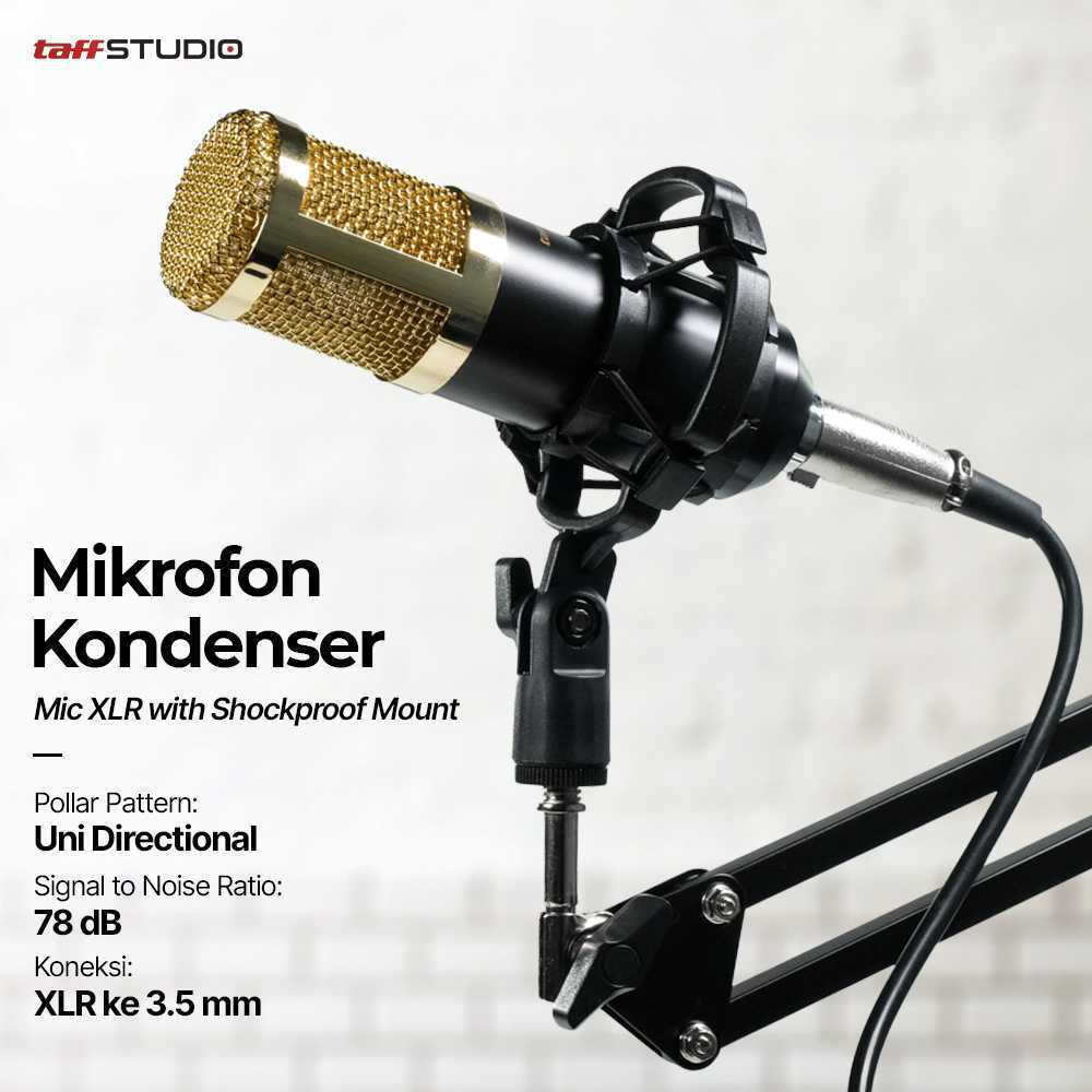 Jual Mikrofon Kondenser XLR TAFF BM-800 - Condenser Microphone ...
