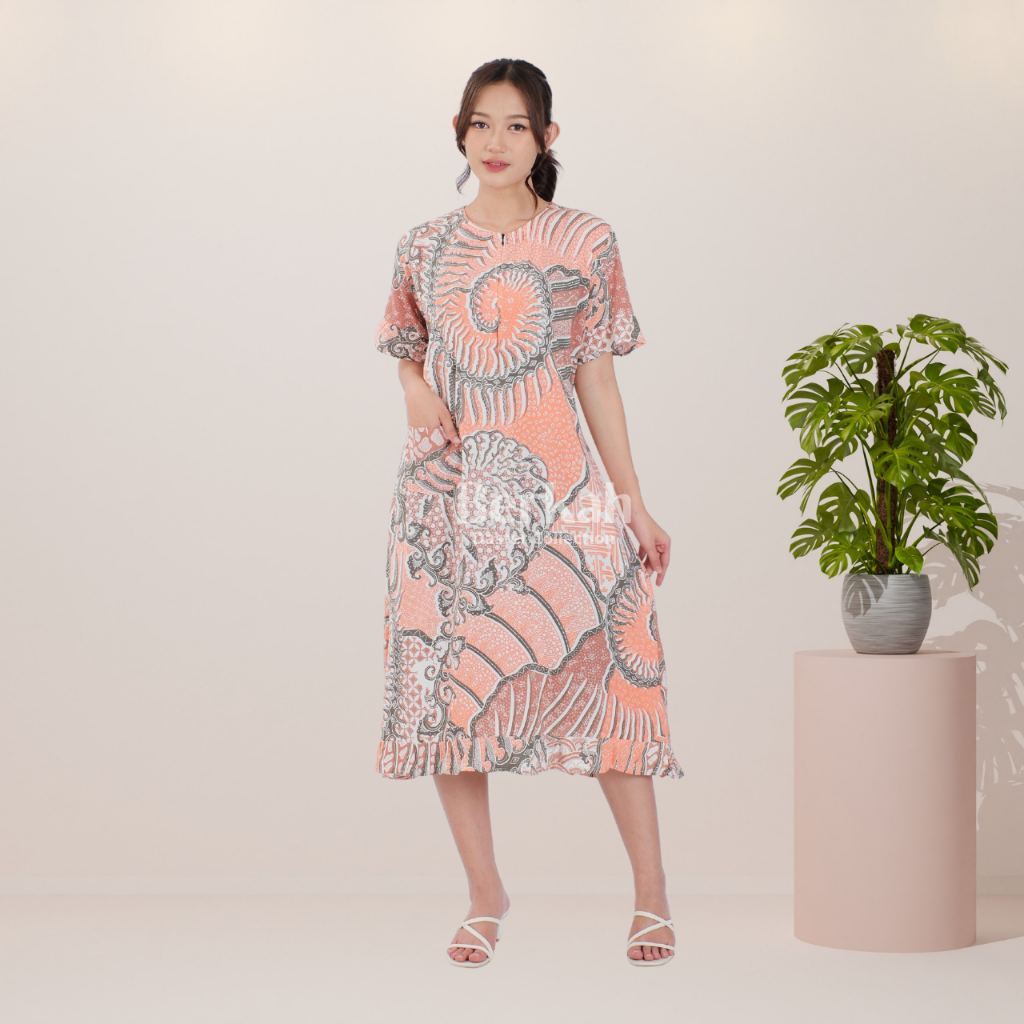 Daster Batik Rayon Busui Resleting Surya Teja 10