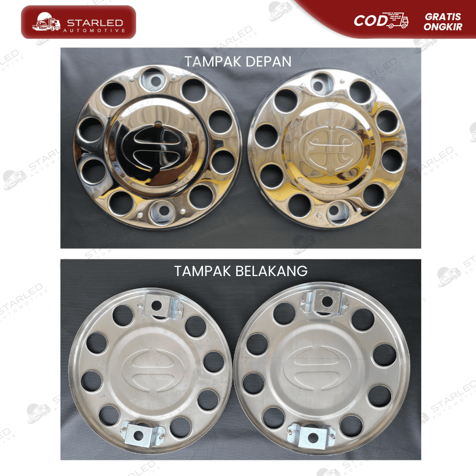 Jual (2 BIJI) WELDOP SCANIA HINO RING DEPAN LUBANG 10 RING 20 PREMIUM ...