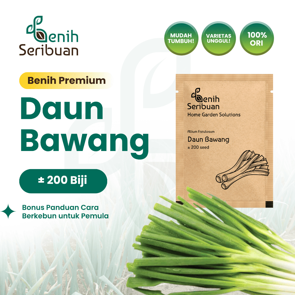 Benih Seribuan - Bibit Sayuran Daun Bawang Unggul