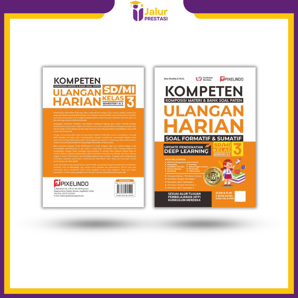 Jual Buku Kompeten Ulangan Harian Kurikulum Merdeka Kelas 3 SD/MI ...