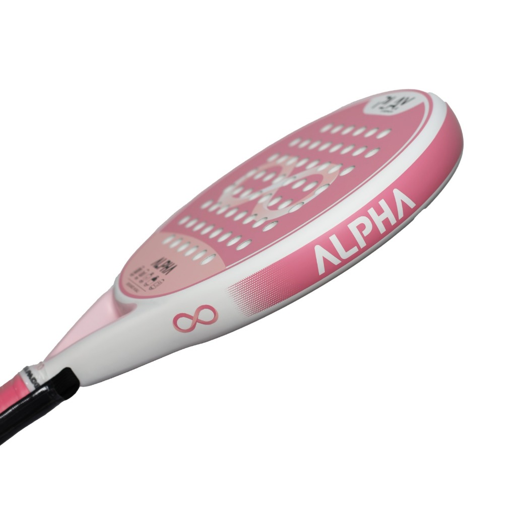 Jual Raket Padel ALPHA Play 350-380g Pink White | Shopee Indonesia