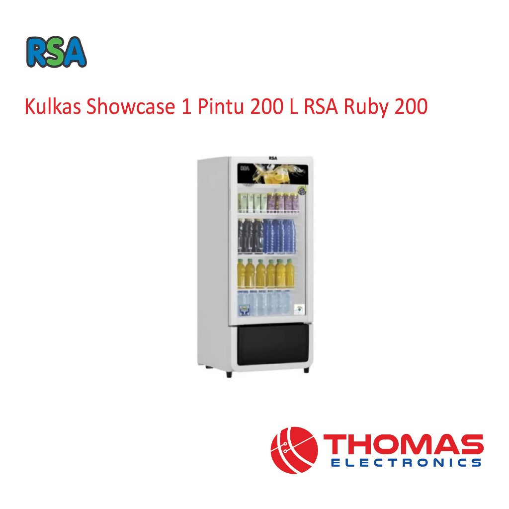 Jual Showcase 1 Pintu 200 Liter RSA RUBY200 RUBY 200 Lemari Pendingin ...
