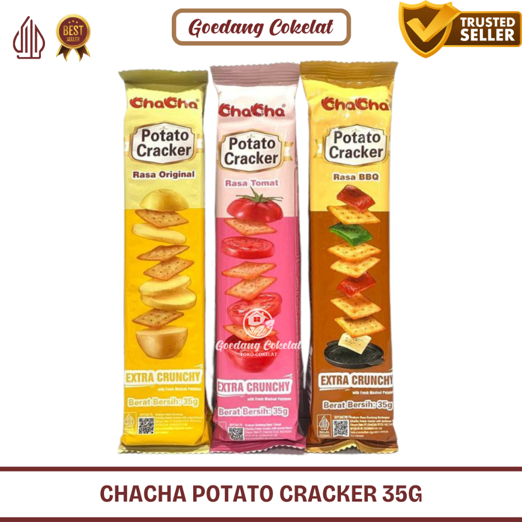Jual Chacha Potato Cracker Krekers Kentang Aneka Rasa Original Tomat ...