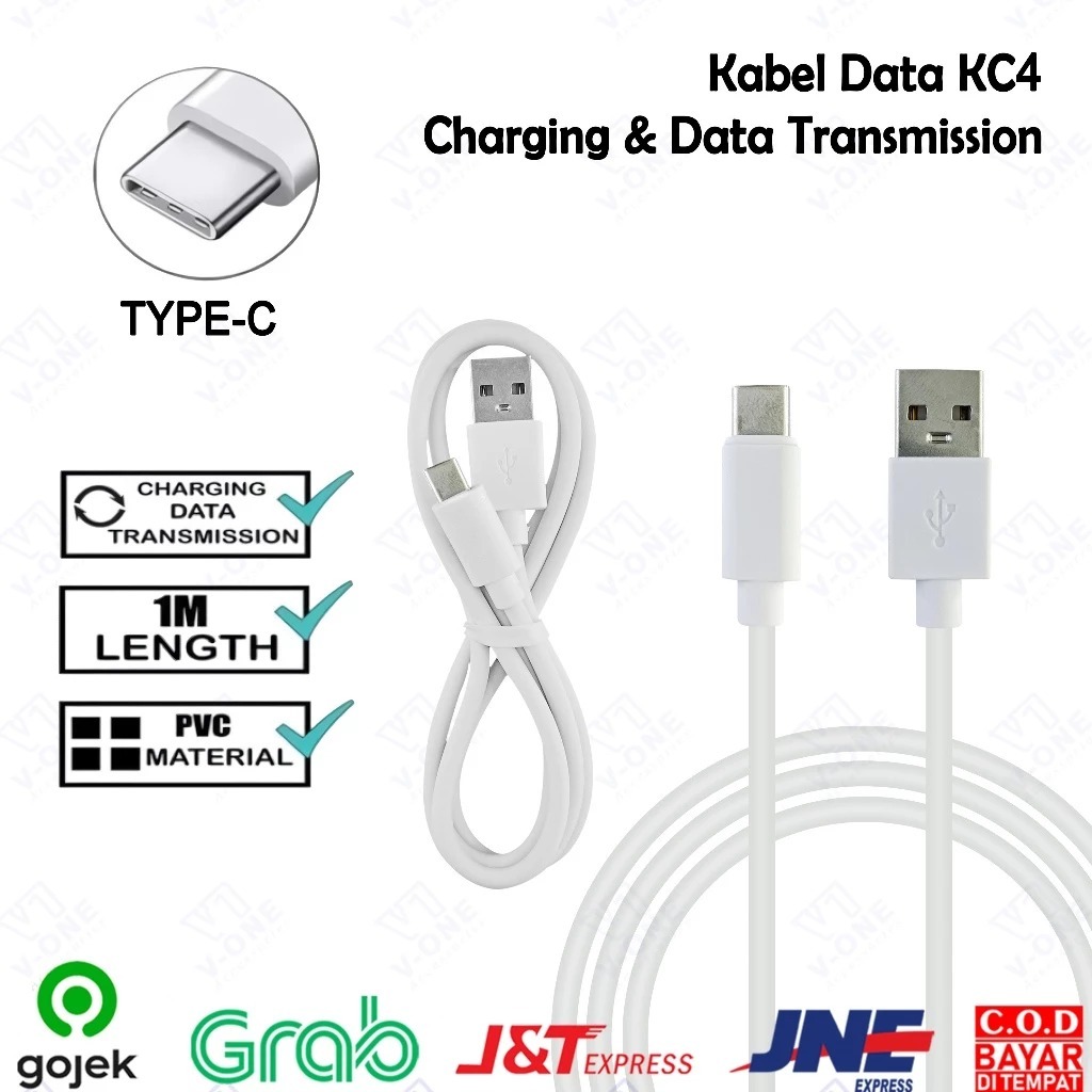 Jual KC4 - NON PACK KABEL DATA 33W TYPE-C ORI COPOTAN FAST CHARGING ...