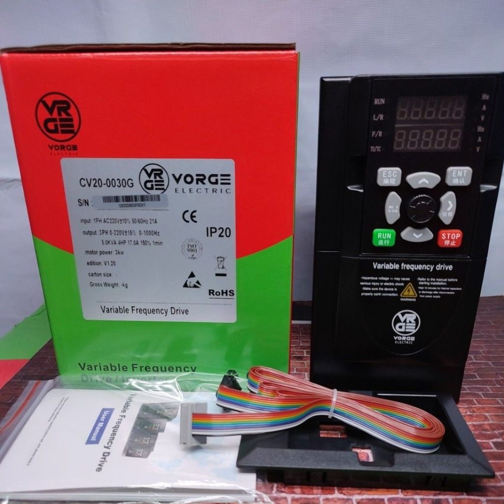 Jual Motor Inverter CV20-0030G-220V 3KW AC 220V 1P - 220V 3P Single ...