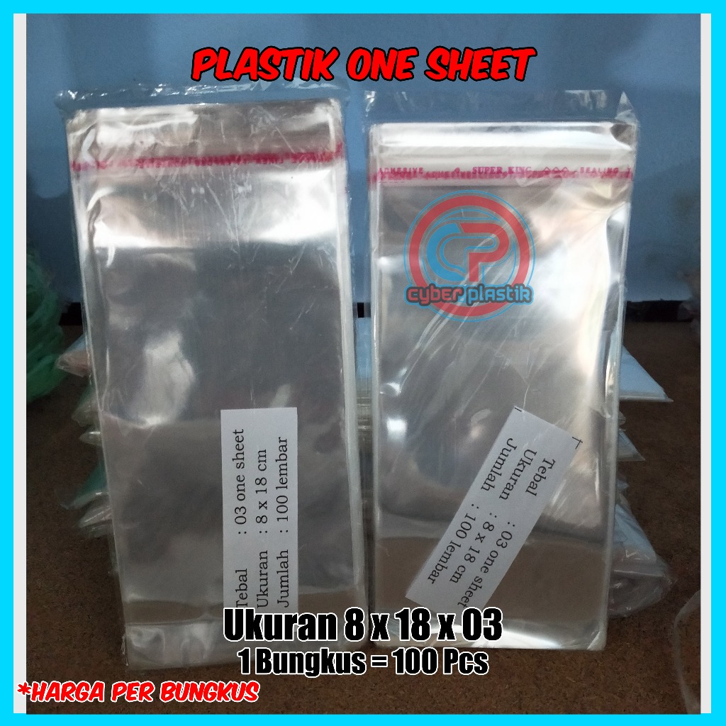 Jual Plastik Risol OPP bening one sheet isi 100 lembar | Shopee Indonesia