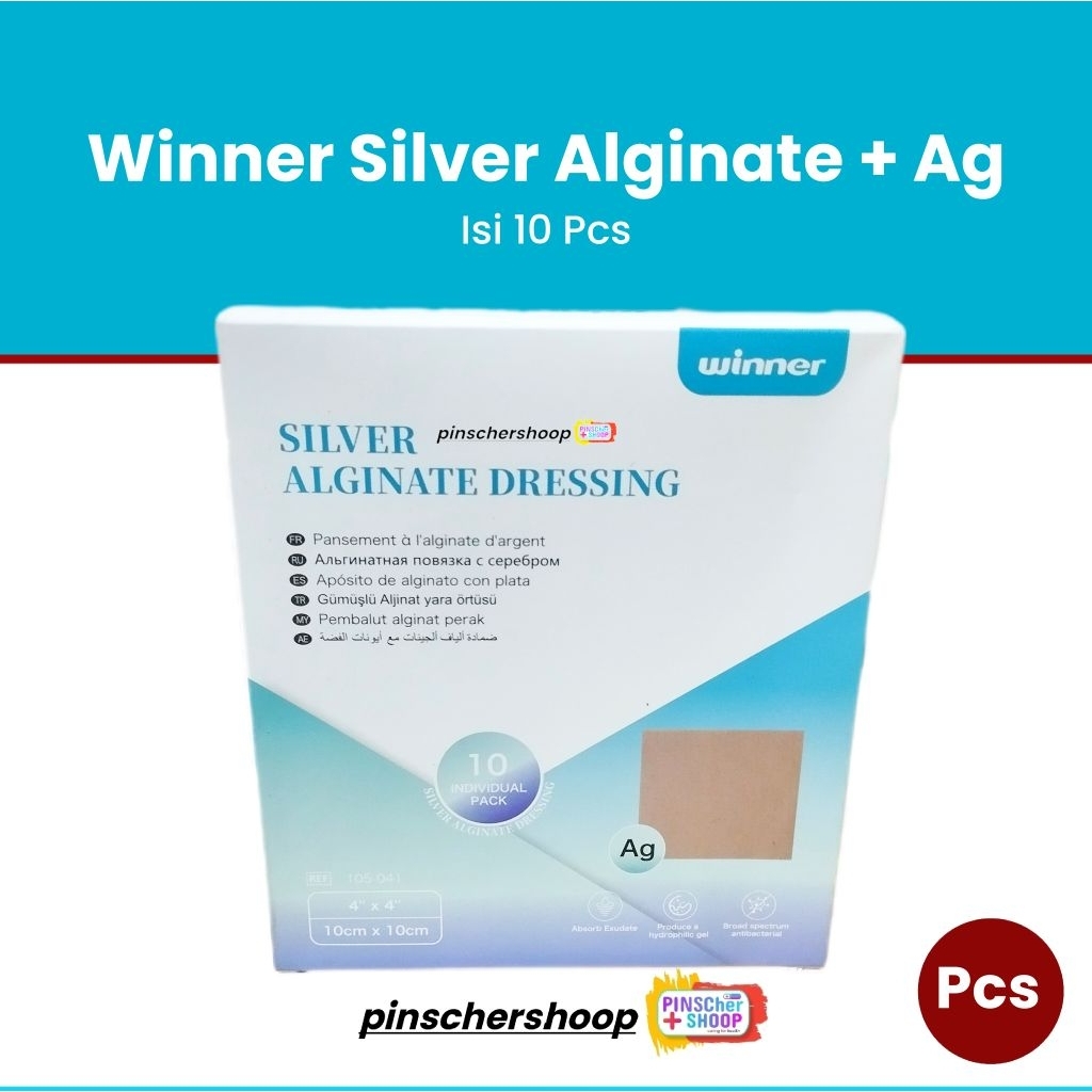 Jual Winner Silver Alginate + Ag Dressing Calcium With Antimicroba ...