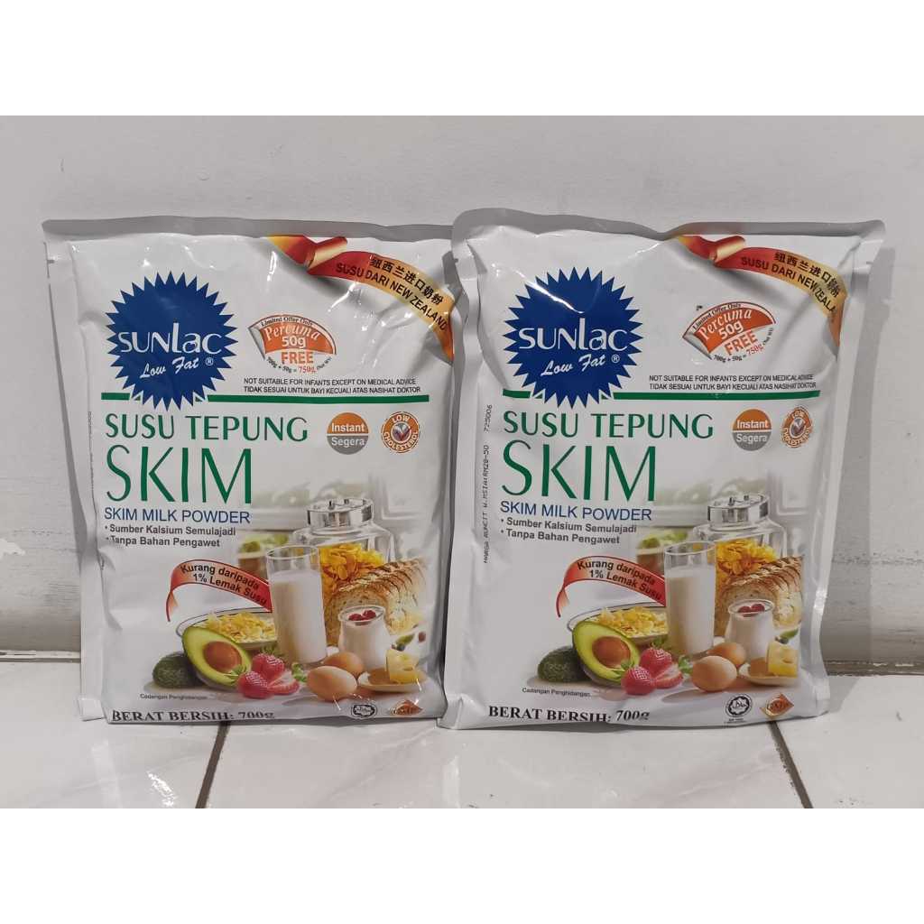 Jual SUNLAC Low Fat Susu Bubuk Skim Malaysia 750gram | Shopee Indonesia