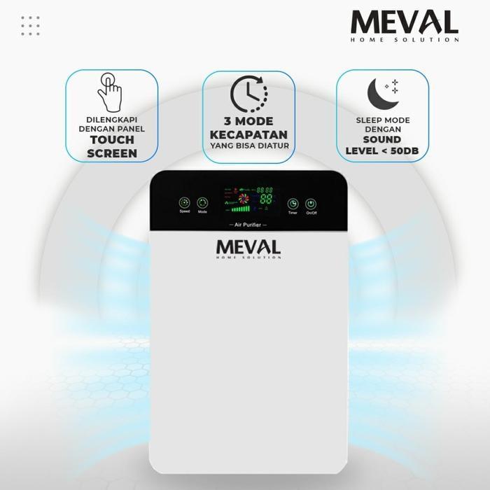 Jual Air Purifier MEVAL TRUE HEPA FILTER ADVANCE Penyaring Pembersih ...