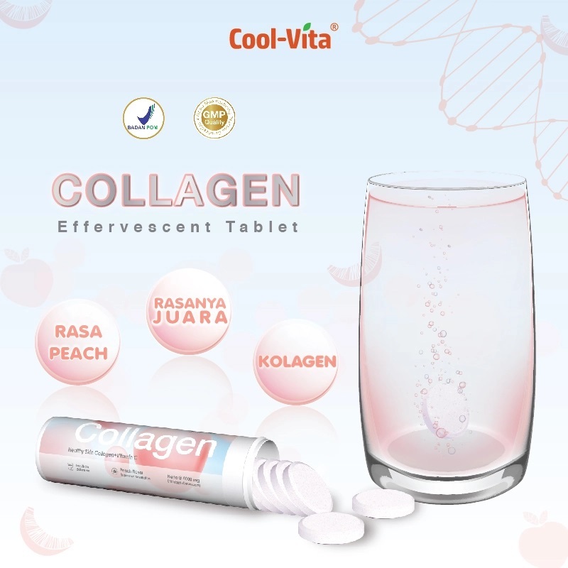 Jual 1 Box isi 6 Botol Coolvita Paket Cerah Bersinar 30 Hari Collagen ...