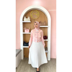 Amifa Boutiqe Rok Plisket Premium Quality