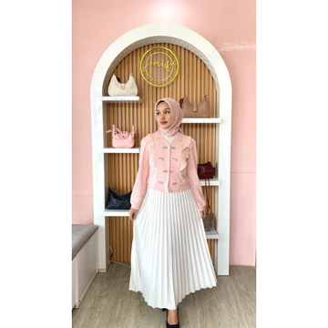 Amifa Boutiqe Rok Plisket Premium Quality